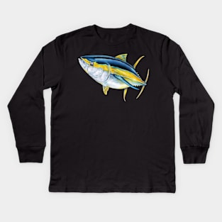 Yellowfin Tuna Kids Long Sleeve T-Shirt